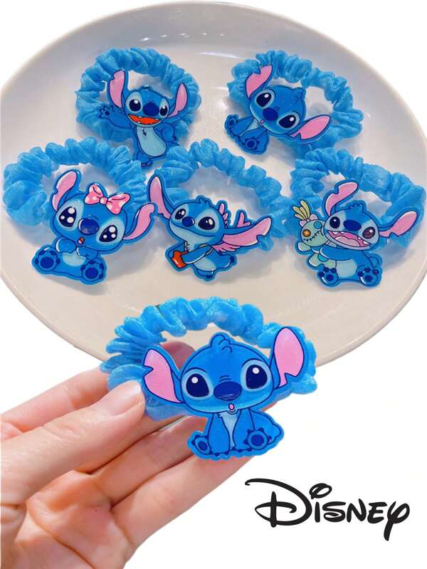 Takara Tomy New Disney 1/4 PCS Stitch Hair Clips, Cartoon And Anime Style Rubber Rings, Cute And Exquisite Headwear, Theme Party Gifts, Valentine's Day Gifts And Prizes For Women
