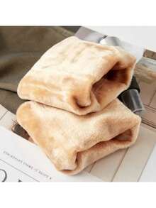 Women's 220G Thermal Tights With Fur Lined Elastic Slim Leggings P To Plus - 黑色 - 查看 9