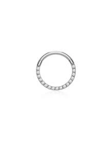 1 pieza Anillo de titanio de aleación F136 de 16G para la nariz, aro de cartílago de la oreja, tragus, aretes de aro del septo nasal G23 Joyería de perforación de titanio