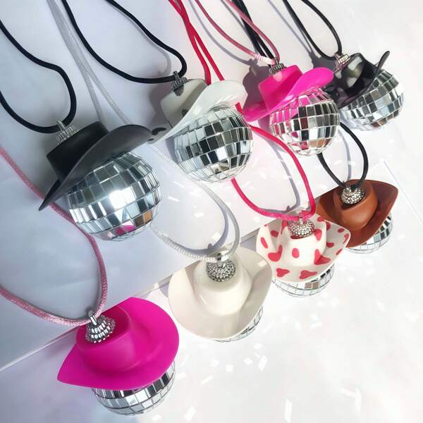 1 stuk creatieve discobal-ontwerp auto achteruitkijkspiegel hanger accessoires