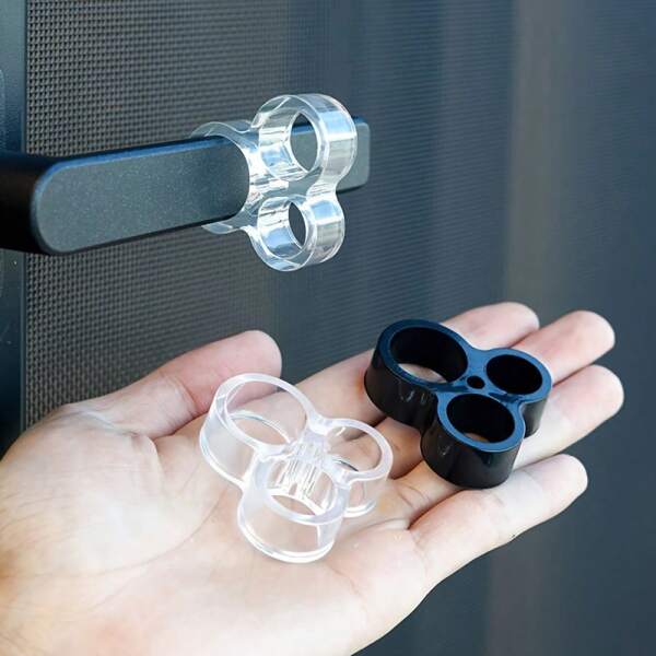 2 pezzi/6 pezzi Anelli antinfortunistici a 3 fori: paraurti per maniglie delle porte, pads ammortizzanti, protezione per finestre, tampone silenziatore per apertura porte, copri protettivi in silicone