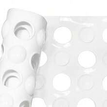 Mainstays 15" X 27" Non-Slip Cushioned PVC Bathtub Mat For Shower With Suction Cups And Drain Holes, White - 1 - View 6