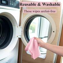 30 Reusable Microfiber Cloths, Hand Tear Cleaning Towels, Multifunctional Household Cleaning Products, Kitchen Cloth Replacement, Cleaning Tools, Suitable For Cars, Kitchen Utensils, Furniture, Rooms, Bathrooms, Halloween, Christmas, Birthday Gifts, Perfect Choice For Holiday Gifts - 淺藍色 - 查看 3