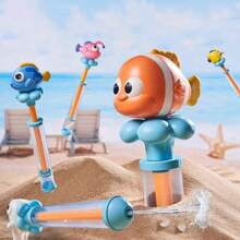 1pc Clownfish Water Gun Toy, Beach Pool Shooting Game Water Gun Toy For Summer Pool Beach, Ocean World Outdoor Toy, Suitable For Children 3+ And Adults, Fit For Birthday Party And Summer Outdoor Water Fight, Family And Friends Interaction, Birthday/Holiday Gift (Some Colors Random)