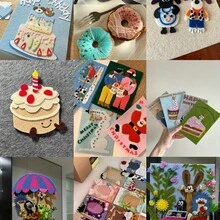 40pcs Soft Felt Sheets, Multi-Color Options, Ideal For DIY Handicrafts, Embroidery, Needle Felting And Sewing Projects - Multicolor - View 7