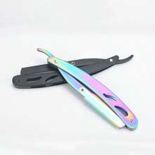 11pcs Vintage Manual Shaving Razor With Blades, Old-Fashioned Beard Shaver, Razor Blade Holder, 1 Razor And 10 Blades