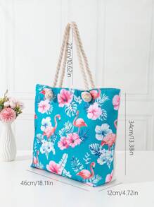 Nueva bolsa de playa estilo tropical informal de vacaciones