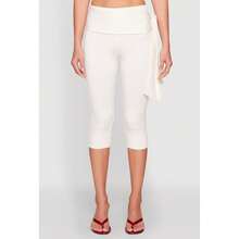 Side Tie Capri Pants - Multicolor - View 3