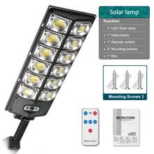 1pc Super Bright Outdoor Solar Street Light,800000LM Commercial Parking Lot Light,LED Solar Light ,Solar Flood Lights With Motion Sensor,Dusk To Dawn Solar Security Flood Lights Outdoor For Parking Lighting,Outdoor Garden Lighting,Playground Light, Yard Decor
