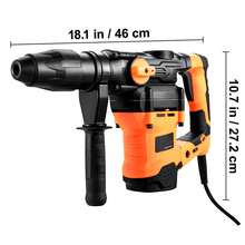 1-9/16 Inch SDS-Max Rotary Hammer Drill, 13Amp Corded Drills, Heavy Duty Chipping Hammers With Vibration Control & Safety Clutch, Electric Demolition Hammers Variable Speed, Power Tool For Concr - US A Type Plug(110-127V) - View 9