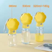 2 In 1 Dog Water Bottle With Food Container For Small Large Dogs Outdoor Portable Pet Drinking Bowl Puppy Cats Feeder Labrodor