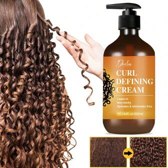 SUMIFANG Crema definidora de rizos, loción definidora de rizos, hidratante y nutritiva, mejora la elasticidad del cabello, suaviza el frizz, apta para cabello rizado y ondulado