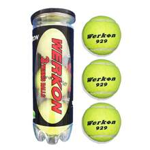 3 piezas de pelotas de tenis de alta calidad que cumplen con el estándar, alta elasticidad, duraderas, hechas de lana, para partidos y entrenamiento, adecuadas para clase de educación física estudiantil (3 piezas/bolsa)