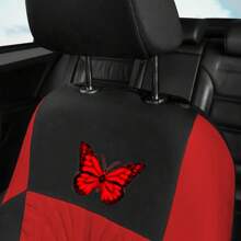 1pc Car Butterfly Hot Stamping Car Seat Cover Four Seasons Universal Car Seat Cover