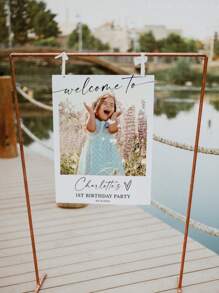 Customized Baby Shower Sign,Birthday Party Welcome Sign, Birthday Welcome Sign Photo, Birthday Party Sign, Party Welcome Sign, Party Sign, Welcome Sign, Mother's Day, Father's Day, Graduation Season Gifts Back To School,Multi-Functional,Ornamental,Letter,Stylish,Modern,Colorful,Cute,Adorable,Casual,Custom,Personalised,Unique,Customized,Ideal Gifts For Him,Ideal Gifts For Her