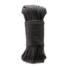 Basics - 550 Tipo III Paracord, núcleo de hebras, alta resistencia, 5/32 pulgadas x pies, color negro - Negro - Ver 2