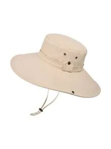 1pc Spring/Summer Extra Wide Brim Sun Hat, Outdoor Fishing Cap For Men, Hiking Sun Protection Hat