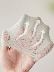 8 pares de meias femininas de malha fina, respiráveis, simples, de cor sólida, invisíveis e antiderrapantes