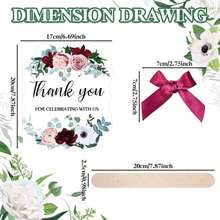 10/20 件婚礼派对礼物手扇，婚礼礼物，适合宾客，毕业典礼，庆祝装饰，感谢您与我们一起庆祝，折叠手持扇，复古波西米亚风新娘婚礼礼物，伴娘，舞蹈，优雅玫瑰花婚礼扇，木质手柄和丝带，供宾客使用，感谢装饰