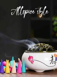 Cone Incense Sticks With Multiple Fragrance Types, Natural Plant-Based Aromatherapy Blend, Perfect For Meditation, Relaxation, Stress Relief, Sleep, Air Purification & Fragrance Therapy, DIY