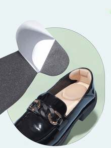 1 Pair High Heel Shoe Cushions With Back Heel Pads, Trimming Available, For Women Heels, Women Shoes, Black Pumps, Kitten Heel - Beige - View 4