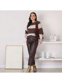 Women's Winter Warm And Comfortable Mousse Knit Blouse - TILE - View 2