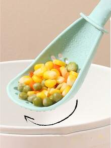 1pc Kitchen Multifunctional Rice Spoon, Food Strainer, Household Draining Ladle, Potato Masher And Presser Tool - Multicolor - View 4