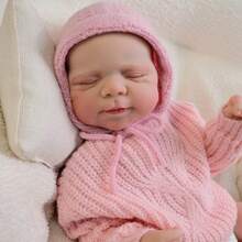 18 Inch 45 CM New Arrival Reborn Girl Dolls Full Body Vinyl Realistic Newborn Baby Toddler Doll Silicone Lifelike Baby Dolls Birthday And Xmas Present - Hồng - Xem 5