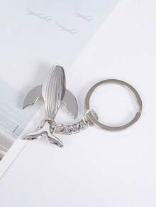 1pc Whale Shaped Keychain Couples Keyring Bag Pendant Small Souvenir Gift For Aquarium,Purse Charms - Multicolor - View 8