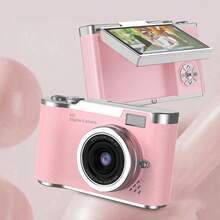 1080P HD Digital Camera Digital Zoom Cameras For Vlogging 2.4 '' LCD Rechargeable Camera Photography Professional Camera For Teenagers, And Beginners With 32G TF Card, Support For Taking Photos, Recording Videos, For Thanksgiving Christmas And New Year Gifts - 粉色 - 查看 1