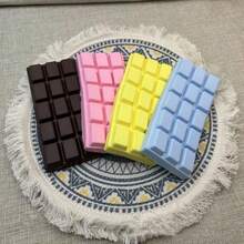 1pc Soft Squishy Slow Rebound Chocolate Simulation Food Toy, Anti-Stress Squeeze Toy, Relaxing Chocolate Slab, Chocolate Scented Stress Relief Toy, Simulation Food Large Chocolate Block, Cute Chocolate Pieces, Couple Gift (Random Style & Color) - Multicolor - View 5