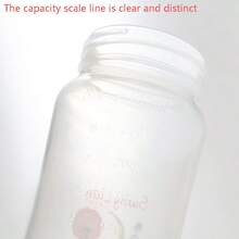 1pc/2pcs Baby Milk Bottle, 5cm Diameter, PP Material, Heat Resistant Up To 120°C, Microwave Body, Clear Measurement Marks, Soft Nipple, Convenient For Baby Daily Use