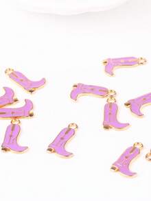 10 件/包高跟鞋形状吊坠 DIY 珠宝配件 适用于项链手链装饰