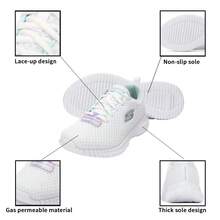 Skechers LIFESTYLE SPORT Running Shoes, Lightweight Women's Fitness Workout Travel Sneakers 8730031-WLBL - Natural Color - View 6