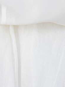 Baby Girl Lace Panel White Christening Dress, Birthday Wedding Flower Girl Tulle Gown With Headband - 白色 - 查看 8