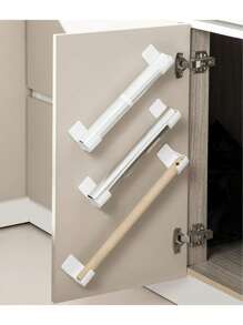 2Pcs/Set Non Perforated Garbage Bag Storage Rack, Adjustable Gap Kitchen Storage Rack, Suitable For Garbage Bags, Cling Film, Umbrellas, Rolling Pin Storage Rack, Cling Film Shelf, Kitchen Shelf, Sink Storage Rack, Closet Kitchen Organizer, Kitchen Storage And Organization, Kitchen Small Tools, Kitchen Storage Container,Mother's Day,Gift For My Mother