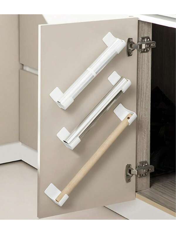 2Pcs/Set Non Perforated Garbage Bag Storage Rack, Adjustable Gap Kitchen Storage Rack, Suitable For Garbage Bags, Cling Film, Umbrellas, Rolling Pin Storage Rack, Cling Film Shelf, Kitchen Shelf, Sink Storage Rack, Closet Kitchen Organizer, Kitchen Storage And Organization, Kitchen Small Tools, Kitchen Storage Container,Mother's Day,Gift For My Mother