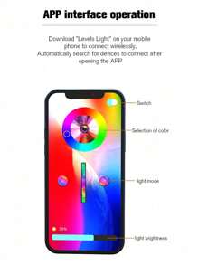 Lampe RVB colorée, commande par application, lampe de chevet de nuit avec chargement sans fil pour téléphone portable, enceinte créative, lampe de nuit de chevet de chambre à coucher intelligente et colorée, chargeur sans fil pour téléphone portable et montre, enceinte musicale, lampe de décoration de bureau
