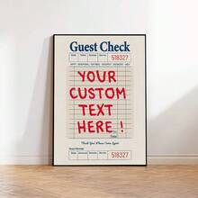 定制宾客签到墙艺术海报、个性化引言标志帆布印刷、公寓墙面装饰、客厅卧室厨房装饰，无框架 - 彩色 - 查看 8