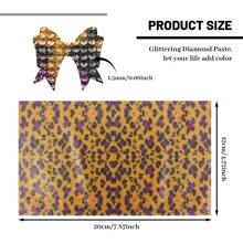 12000pcs Leopard Pattern Crystal Rhinestone Diamond Sparkly Self-Adhesive Crystal 2mm DIY Christmas Decorative Sticker Craft (Animal Pattern)