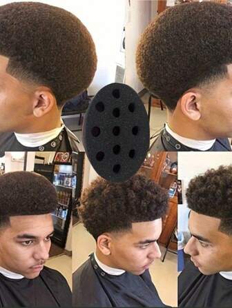 2-In-1 Oval Sponge Hair Curler, Dual-Sided Hair Styling Tool For Voluminous Curls