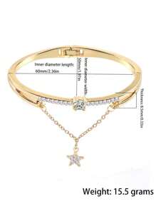 2 Pieces/Set Of Girls' Alloy Star Bracelets And Quartz Watches, Exquisite Gifts For Mothers/Children