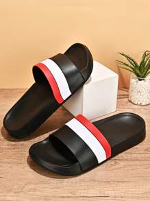 Ciabatte moda classiche da uomo, sandali da passeggio per esterni, slides casual da spiaggia, sandali leggeri con cinturino, ciabatte da bagno di grandi dimensioni