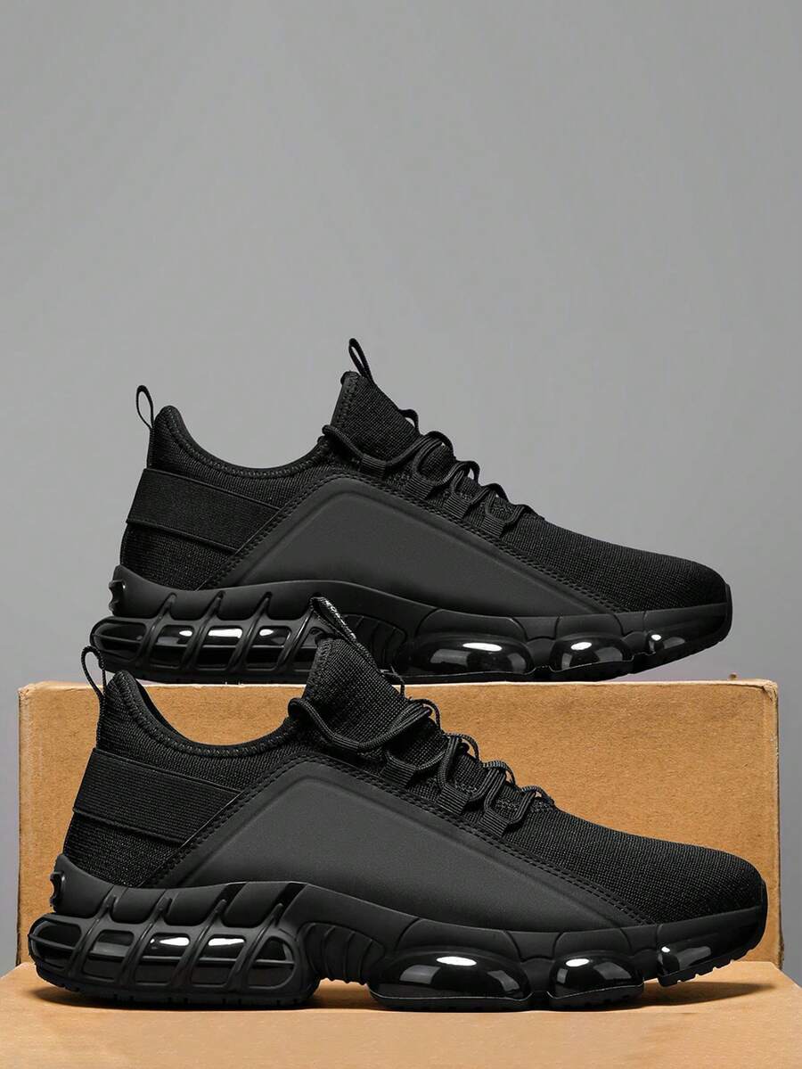 Men's Outdoor Hiking Shoes – Anti-Slip, Shock-Absorbing, Waterproof For Trail Running - Black - View 1