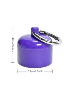 Jewelry Box Case,Portable Jewelry Storage Case,Traveling Jewelry Holder Storage, Pill Box Keychain Container,Keychain,Portable Ring Holder Keychain,Sports Jewelry Box Case,Travel Jewelry Box Case,Women'sTraveling Ring Holder Keychain,Small Round Metal Ring Container For Earrings, Rings, Necklaces For Women Storage Organizer Travel Essentials Back To School Dormitory Storage