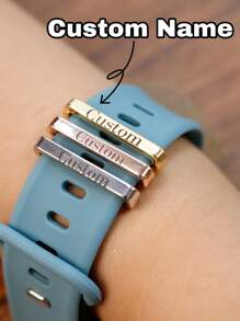 LICVIC Custom Watch Band Charm,Personalized Watch Charm Accessories,Customized Smart Watch Charm,Strap Decoration,Customizable Birthday Gifts,Wedding Gifts,Anniversary Gifts,Valentine's Day Gifts,Mother's Day Gifts, Father's Day Gifts,Suitable For Him/Her,Bridesmaids,Boyfriend,Girlfriend,Bestie,Colleague,Women,Men,Students
