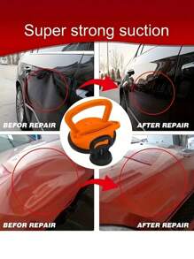 Dent Puller, Car Dent Remover Puller, Car Dent Removal Tool Kit With Handle Lifter, Heavy Duty Car Dent Remover, Suction Cup Dent Puller And Paintless Dent Repair Kit For Car Body Dents, Glass And Tile, Men Tool