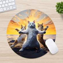 Mouse Pad Pequeno e Fofo com Base de Borracha Antiderrapante, Tapete de Mouse Engraçado Adequado para Mouse de Computador Sem Fio, Escrivaninha, Laptop, Escritório, Decoração Doméstica, Presente de Suprimentos de Escritório Adorável para Mulheres e Meninas