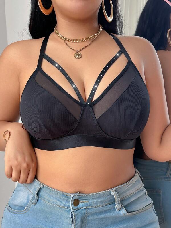 Plus-size effen damesmodebeha, geschikt voor de zomer