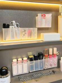 Bandeja organizadora multiusos y transparente para escritorio